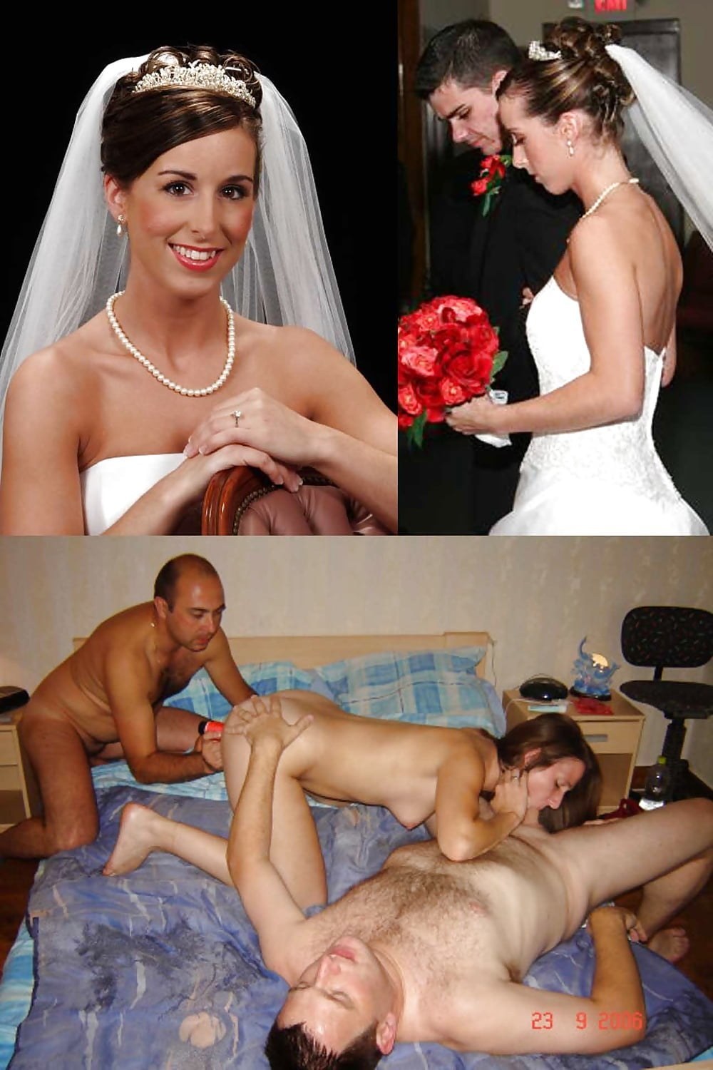 Novia follando antes y después