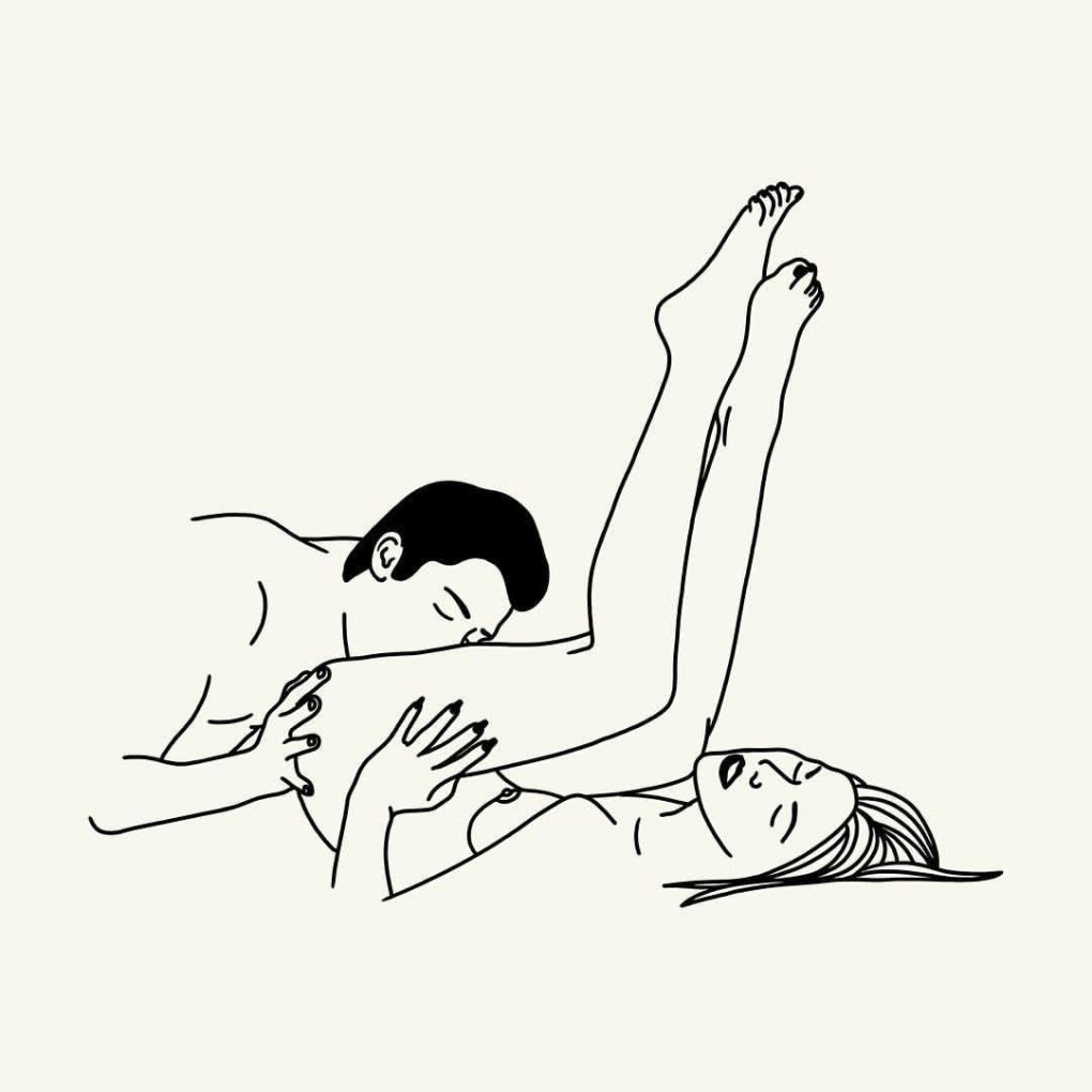 Pose de kamasutra para cunnilingus