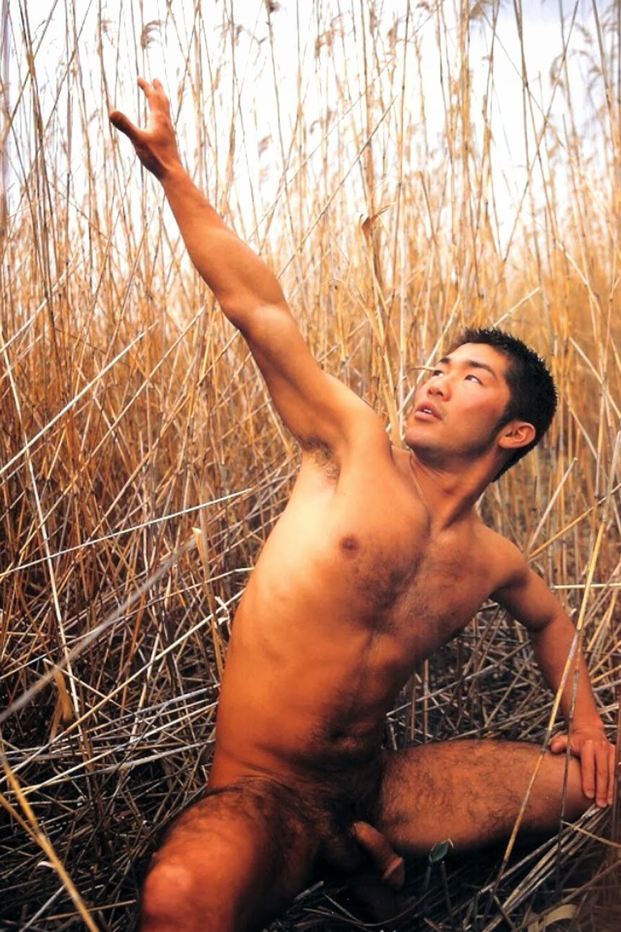 Hombres chinos desnudos