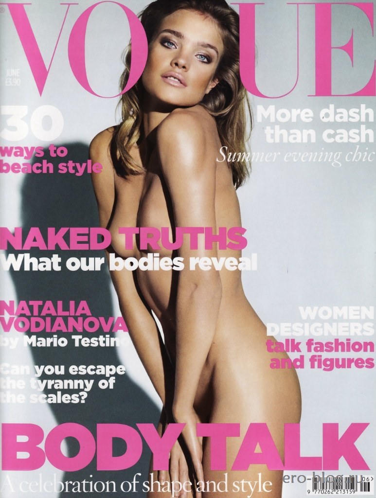 Natalia vodianova para la revista desnuda