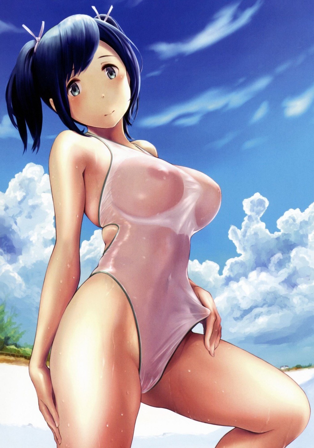 Hentai es un traje de baño húmedo