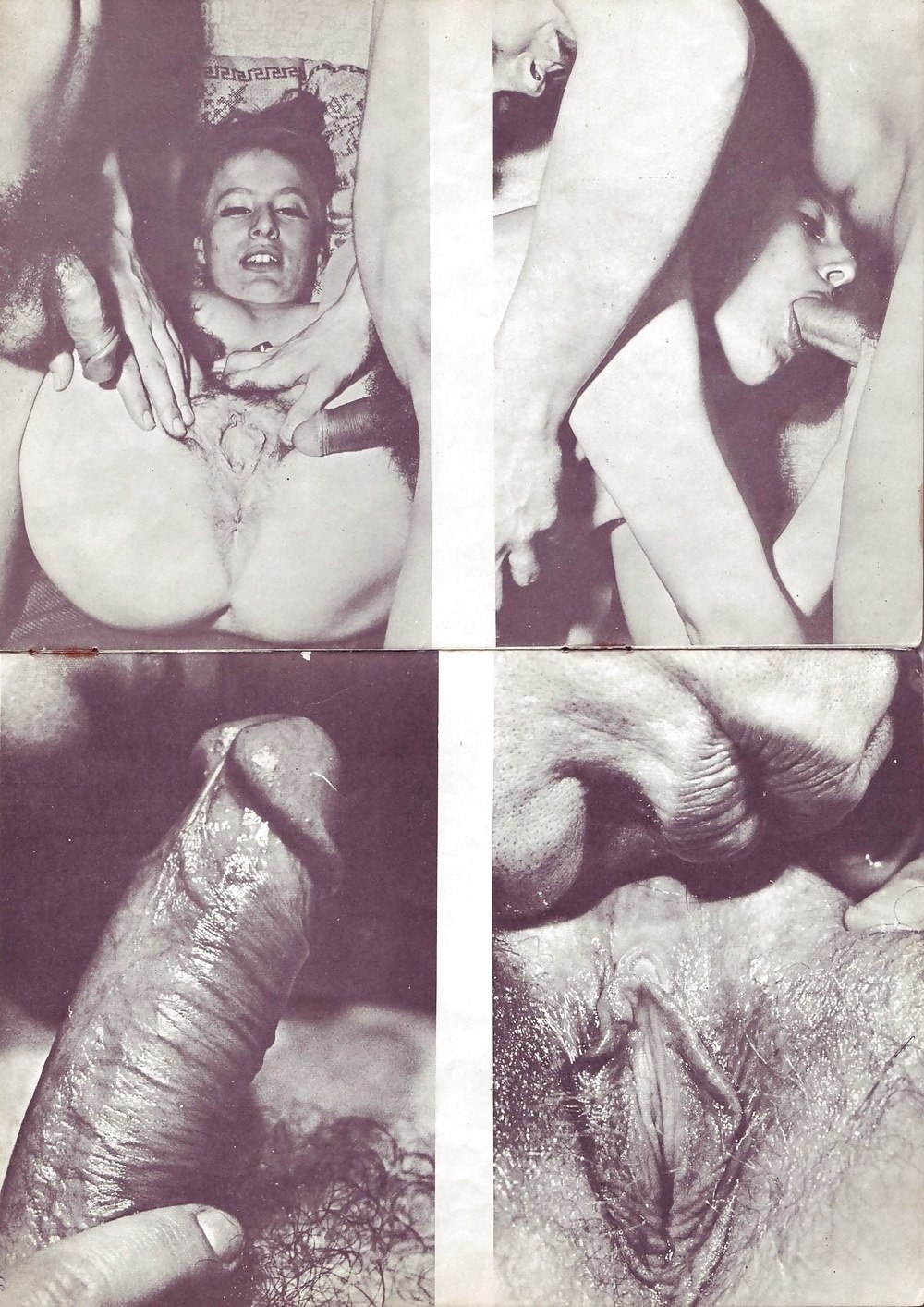 Tarjetas porno blancas y negras soviéticas de primer plano