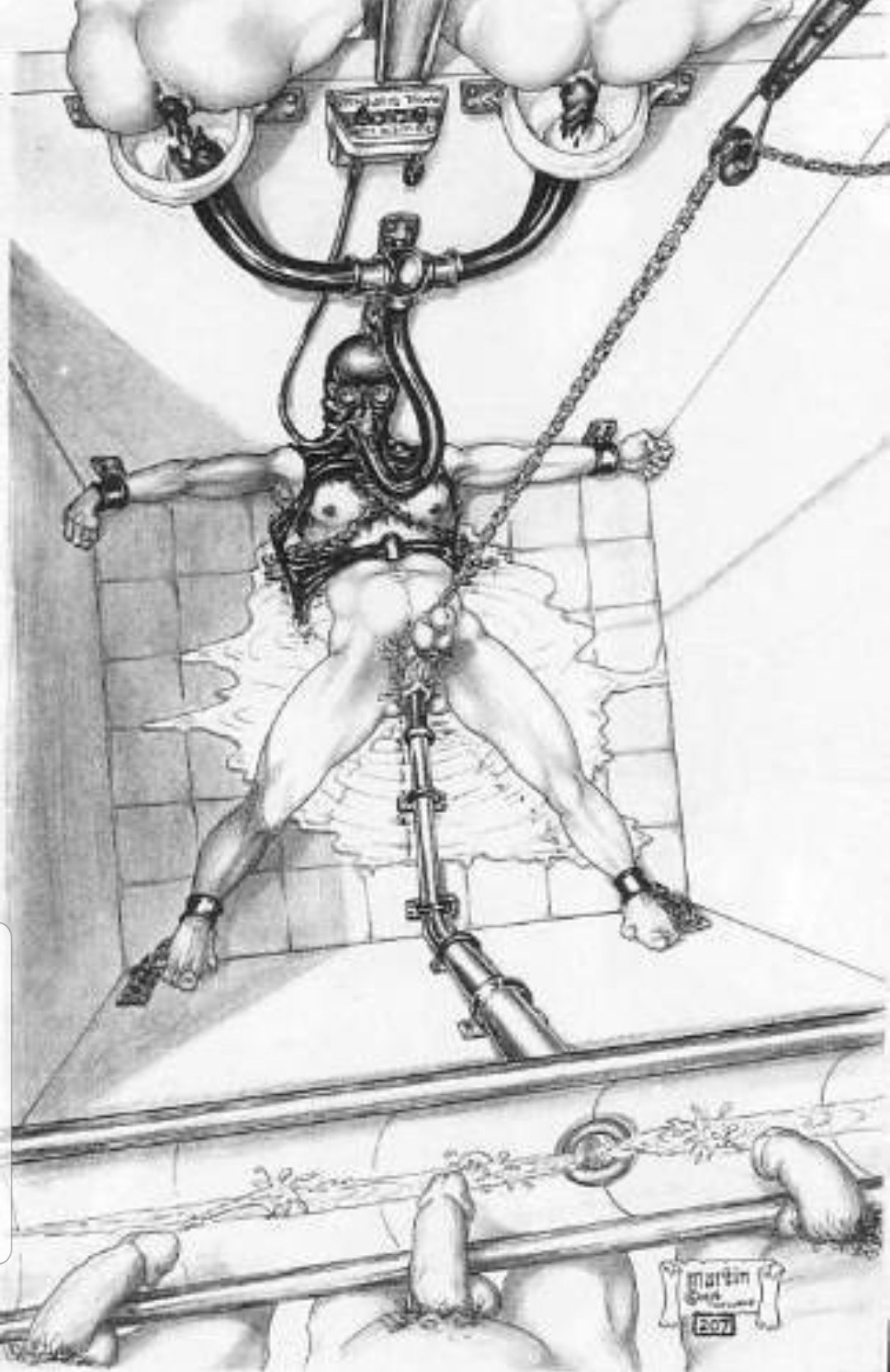 Sujeto de inodoro BDSM