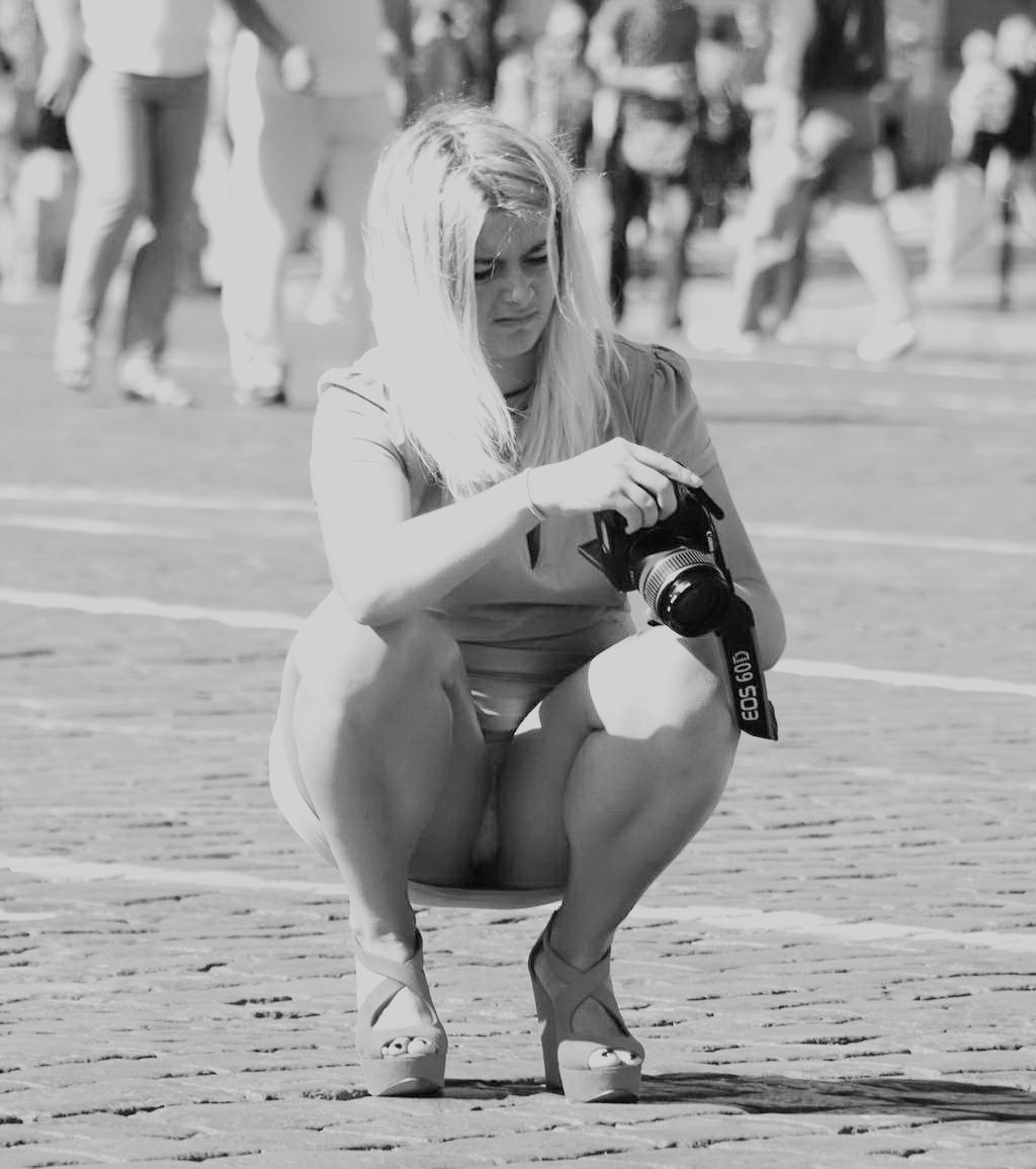 Girl Fotógrafa sin bragas