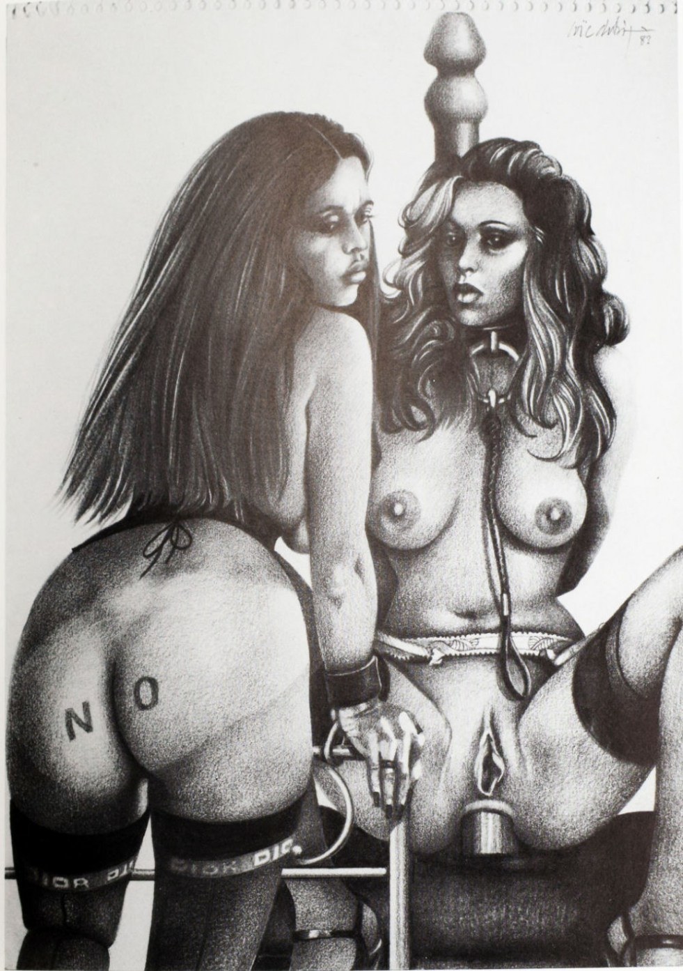Dibujo de esclavitud anal