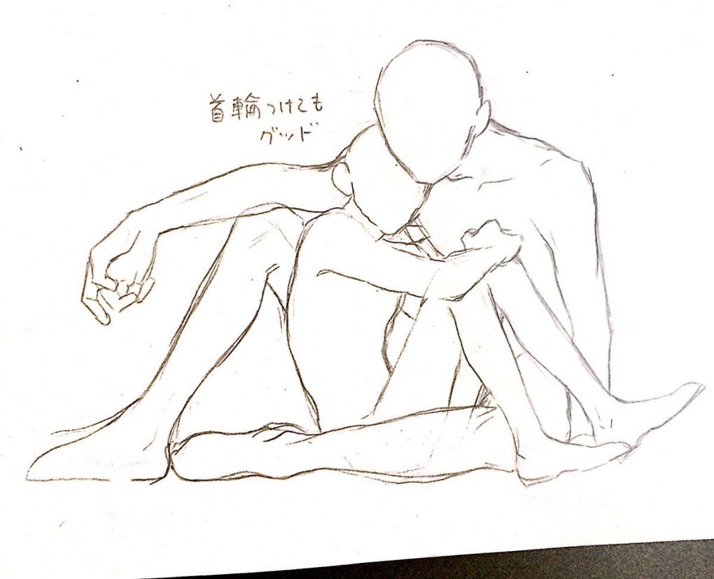 Pose erótica para el dibujo