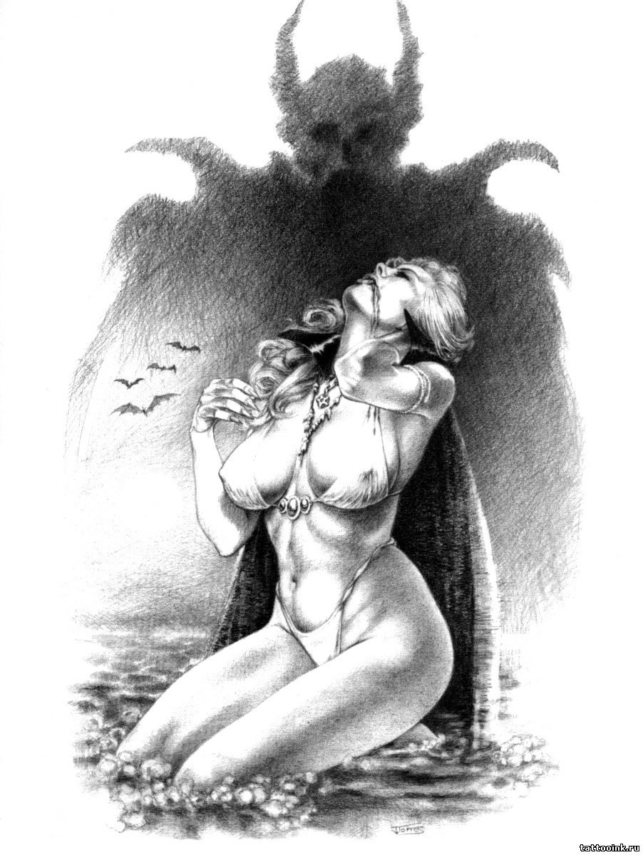 Fantasía erótica blanca negra