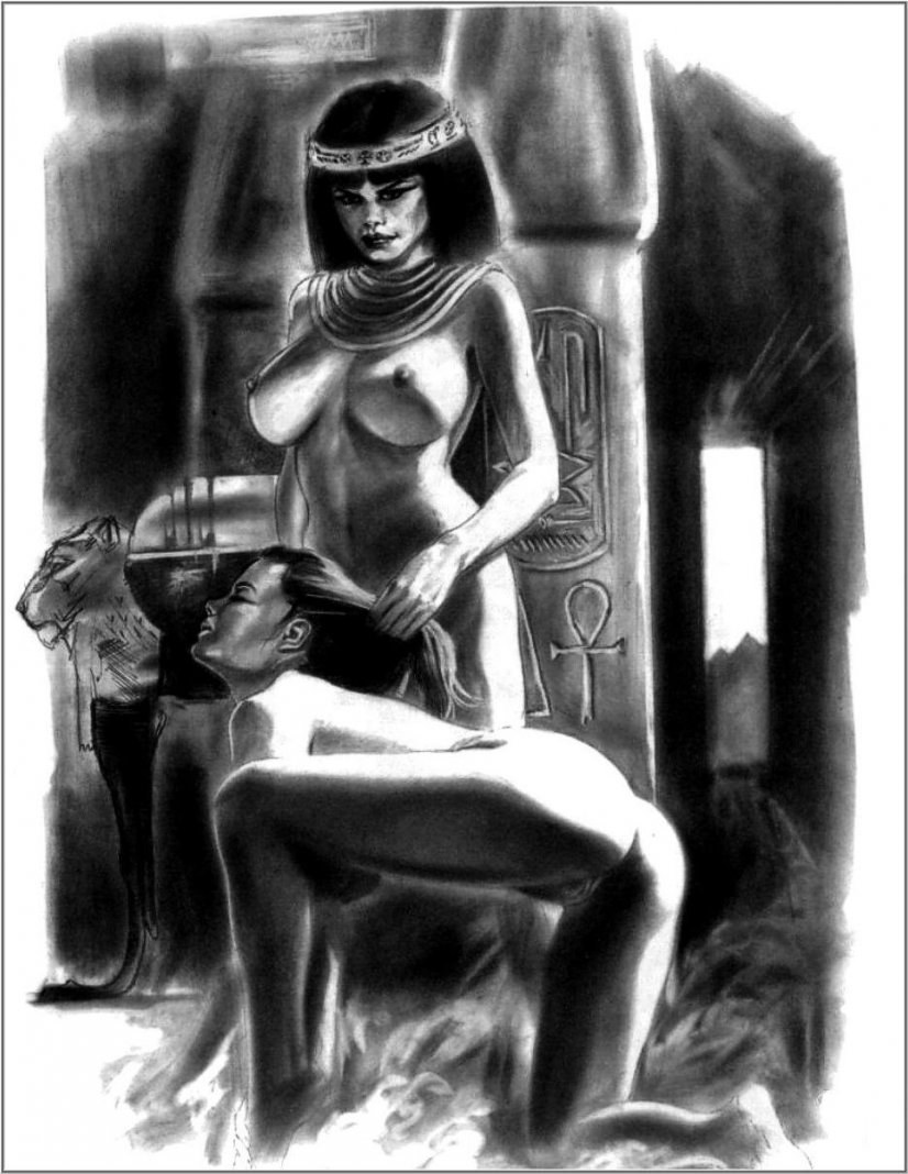 Egipcios desnudos en el antiguo Egipto