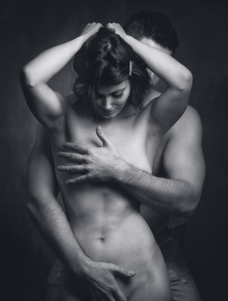 Sesión de fotos erótico de la pareja