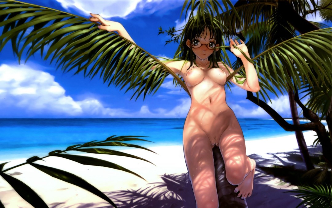 Chicas en la playa Anime Hentai