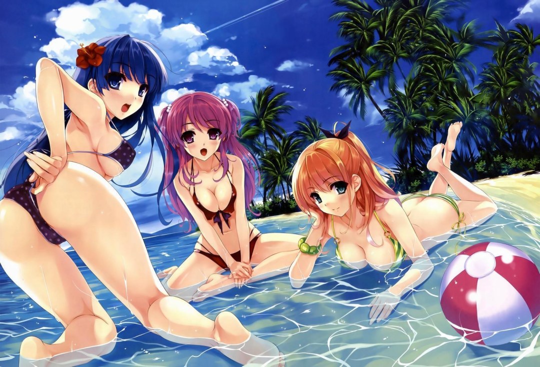Chicas hentai en trajes de baño