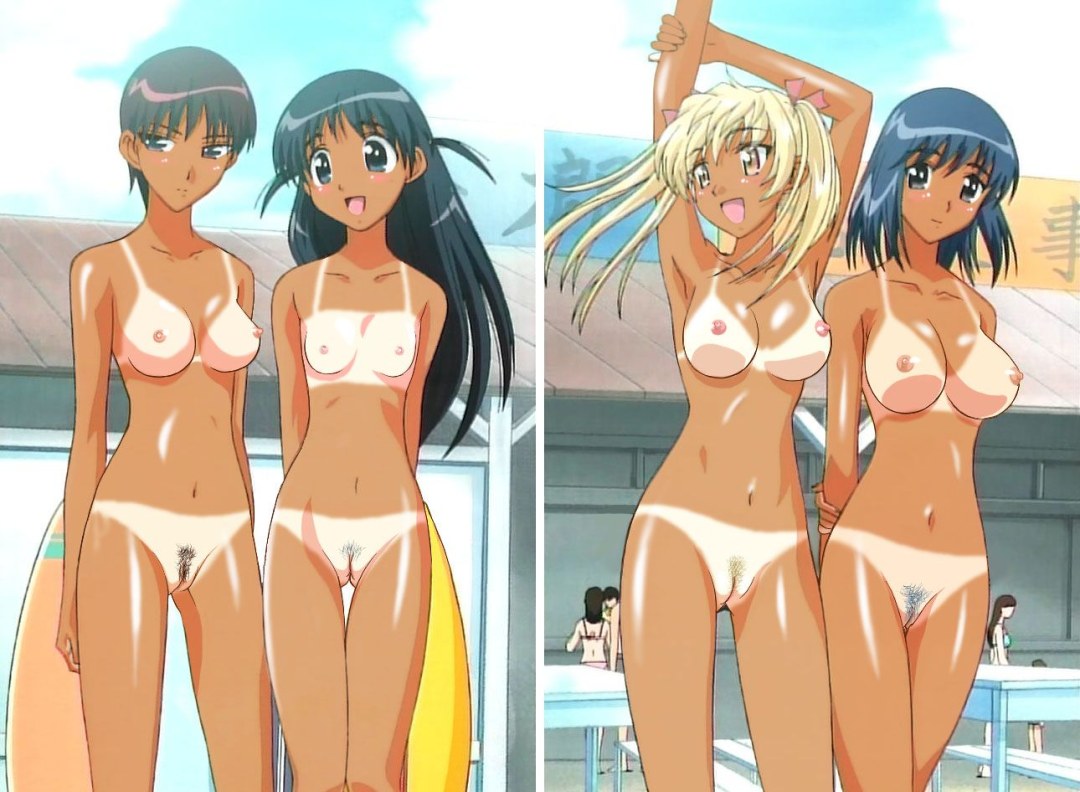 Anime desnudo en el vestuario