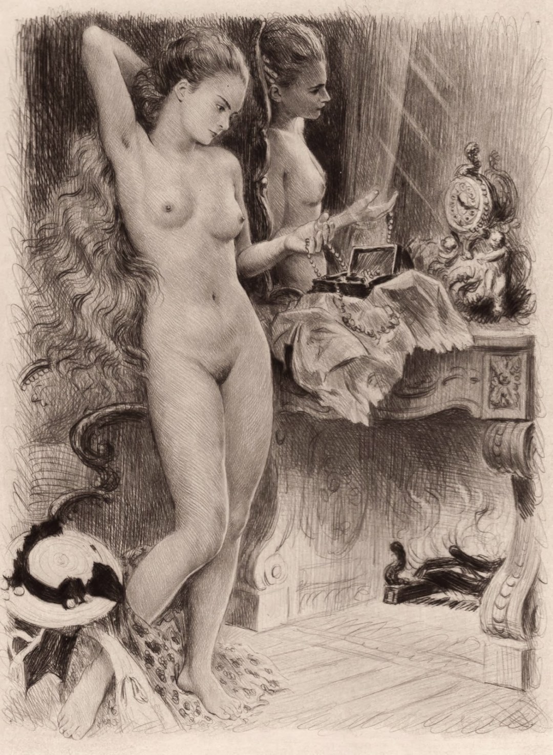 Ilustraciones en el estilo de desnudos
