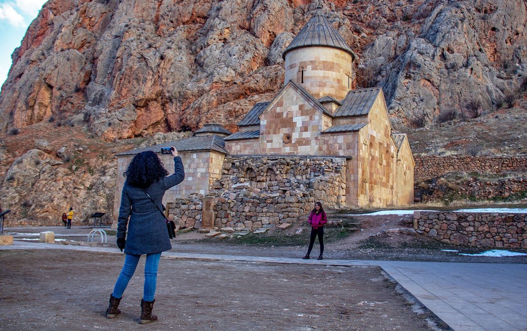 Turistas en Armenia