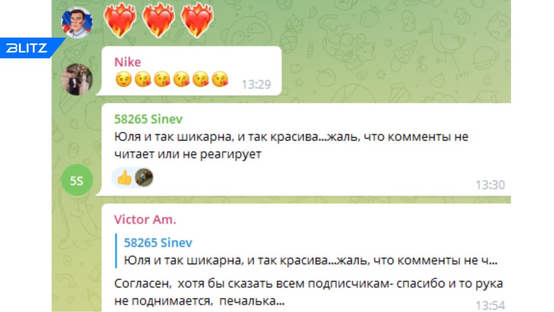 Julia Mikhalkova Telegramas