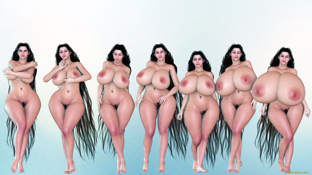 Muchas mujeres con grandes tetas