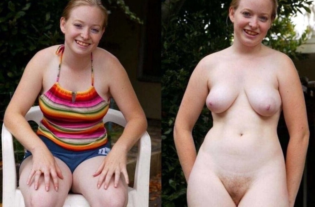 Chicas gorditas vestidas y desnudas