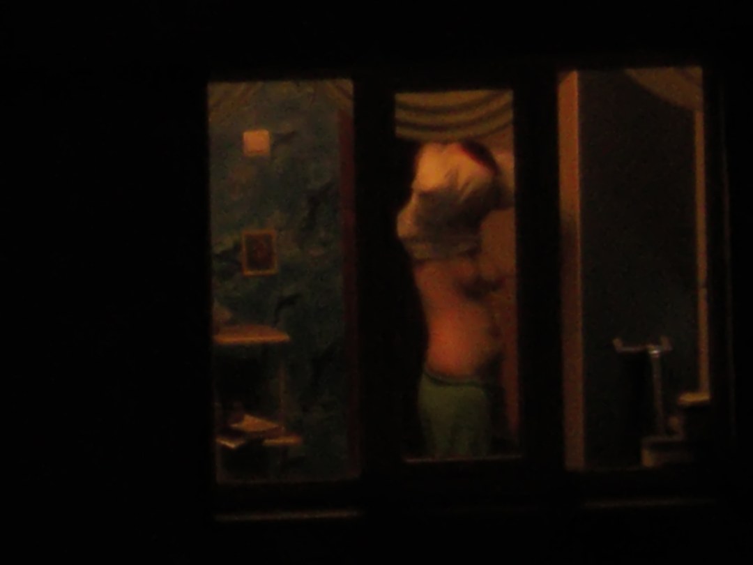 Ventana en la ventana de noche