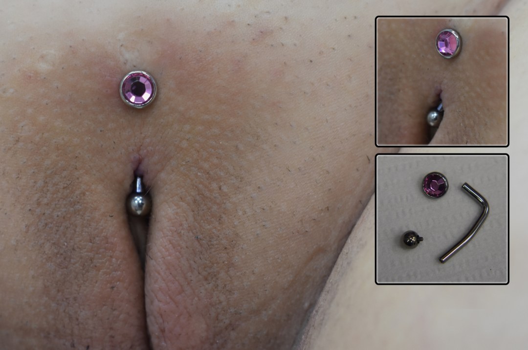 Piercing microdérmico íntimo