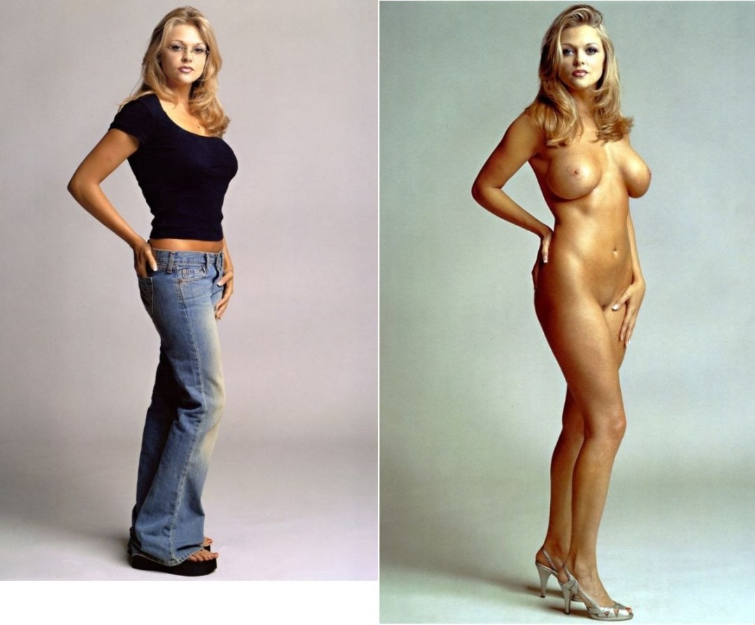Actrices vestidas y rayadas