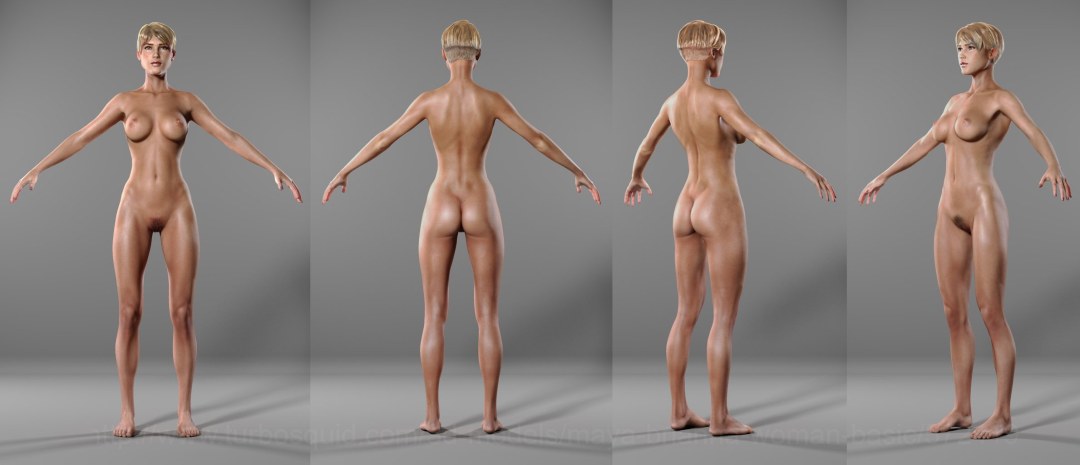 Modelando mujeres desnudas