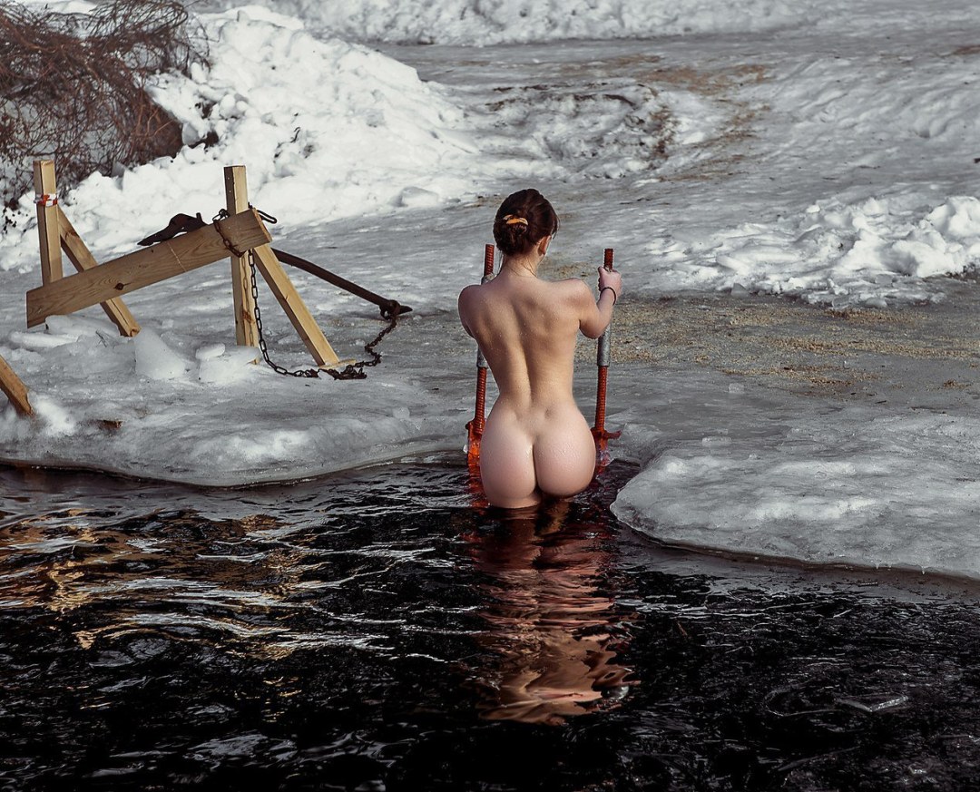 Anastasia Salchenko, morsa nudista