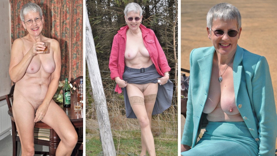 Ancianas vestidas y desnudas