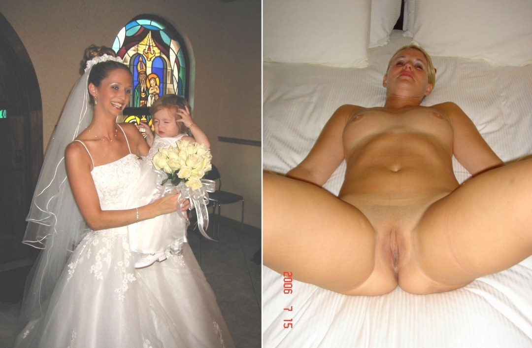 Esposa desnuda después de la boda