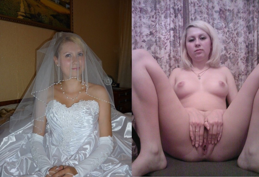Esposa desnuda después de la boda