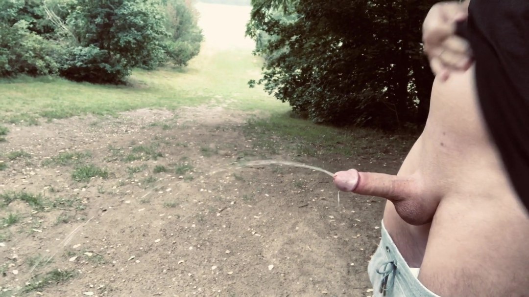 Chicos desnudos perforan en la naturaleza