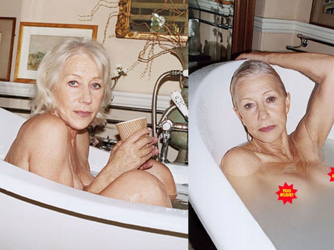 Helen Mirren en su juventud sin ropa