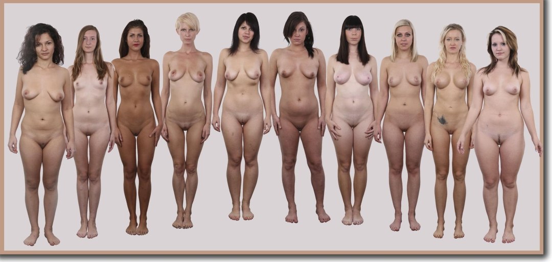 Diferentes figuras de mujeres desnudas