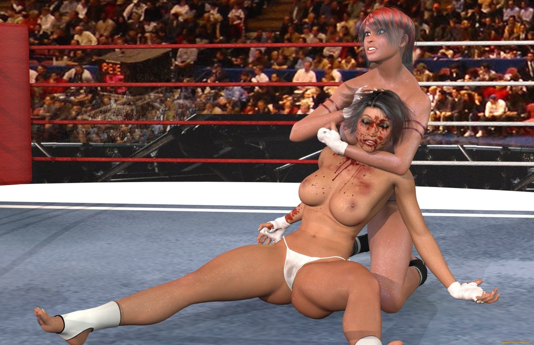 Lindsay Hayward tetas en el ring