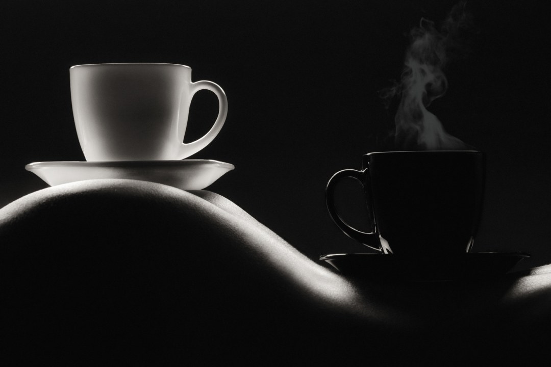 Dos café negro blanco