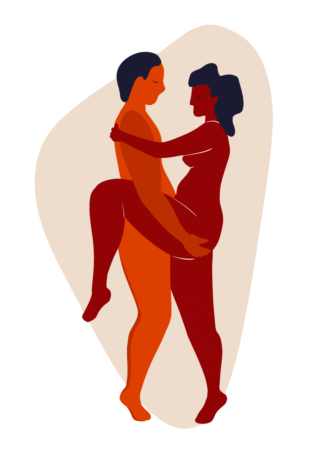 La pose en Kamasutra se encuentra cara a cara