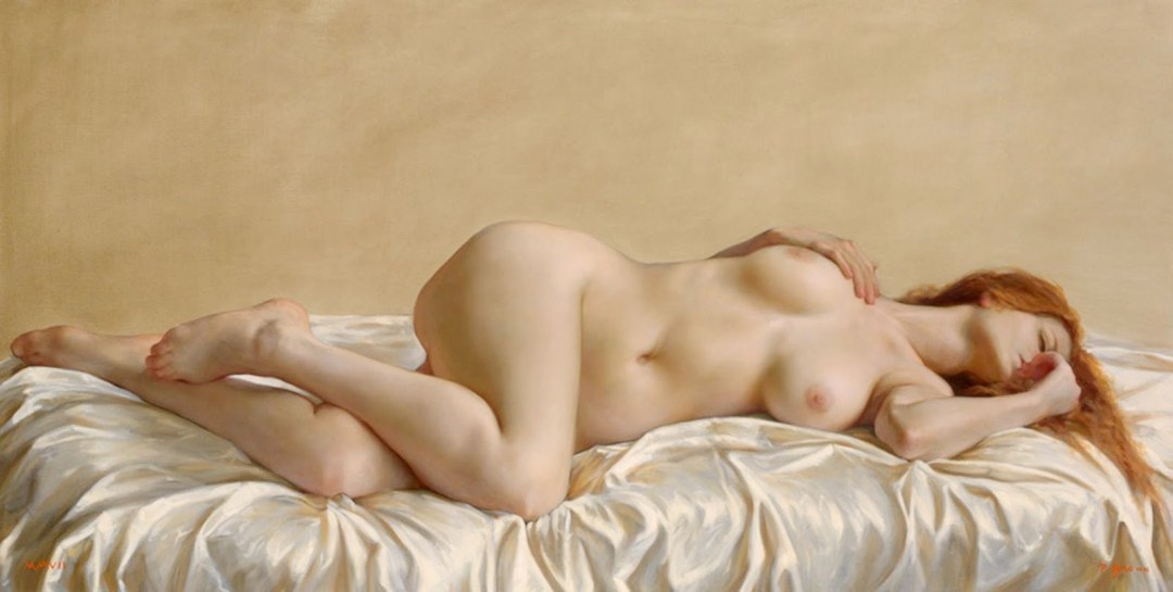 Artista Javier Arisabalo desnudo