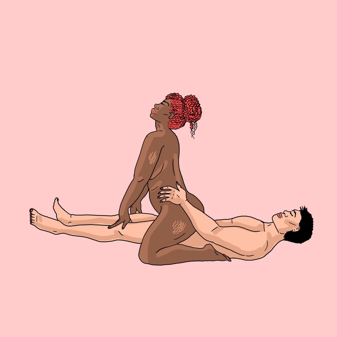 Pose misionero es una mujer de arriba