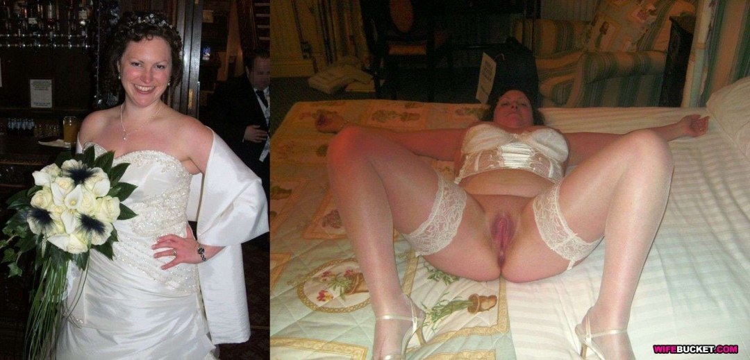 Novia desnuda sin bragas