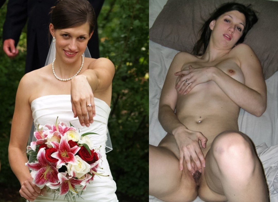 Esposa desnuda después de la boda