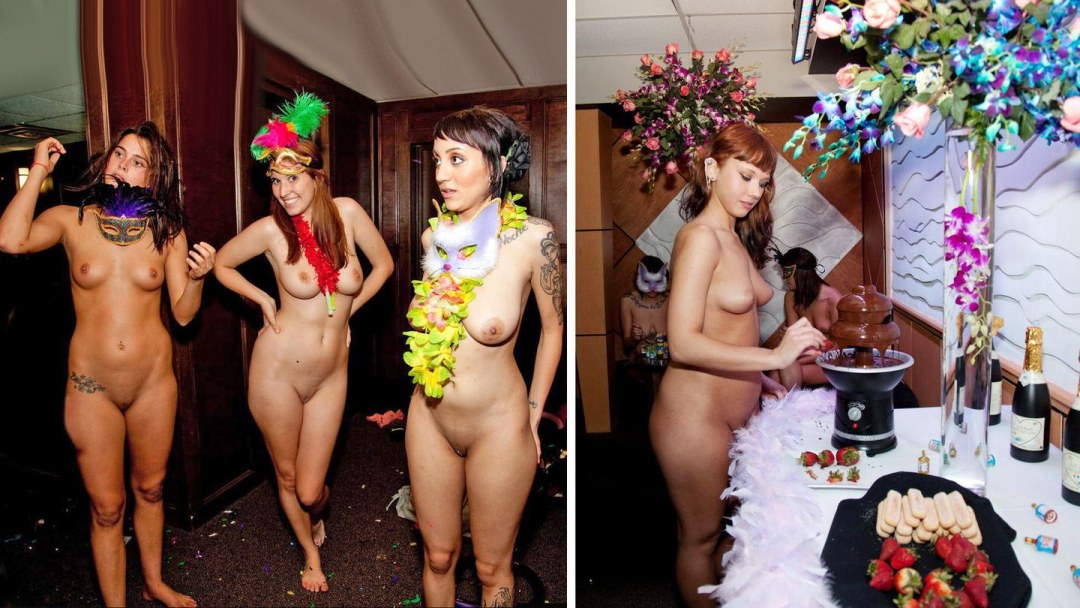 Fiesta de Año Nuevo al estilo de desnudos