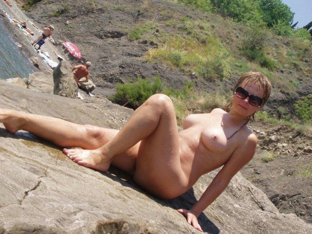 Exhibicionismo en la playa privado