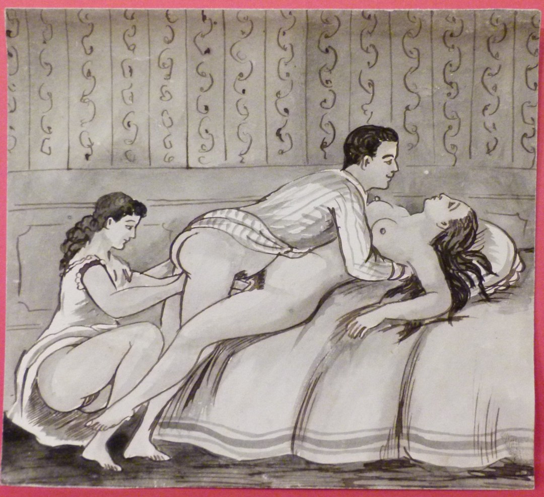 Dibujos pornográficos en las paredes