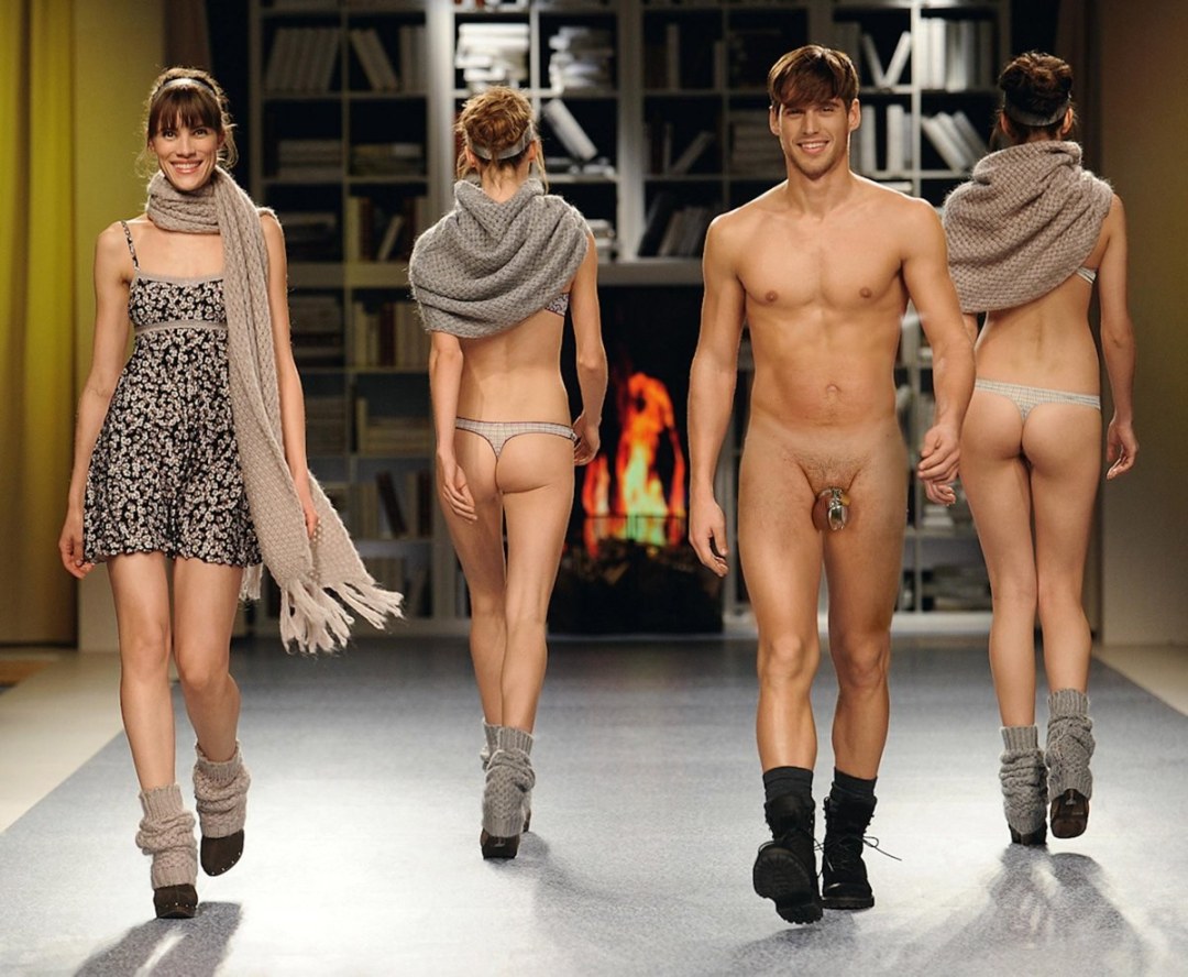 Chicos sin bragas en la pasarela
