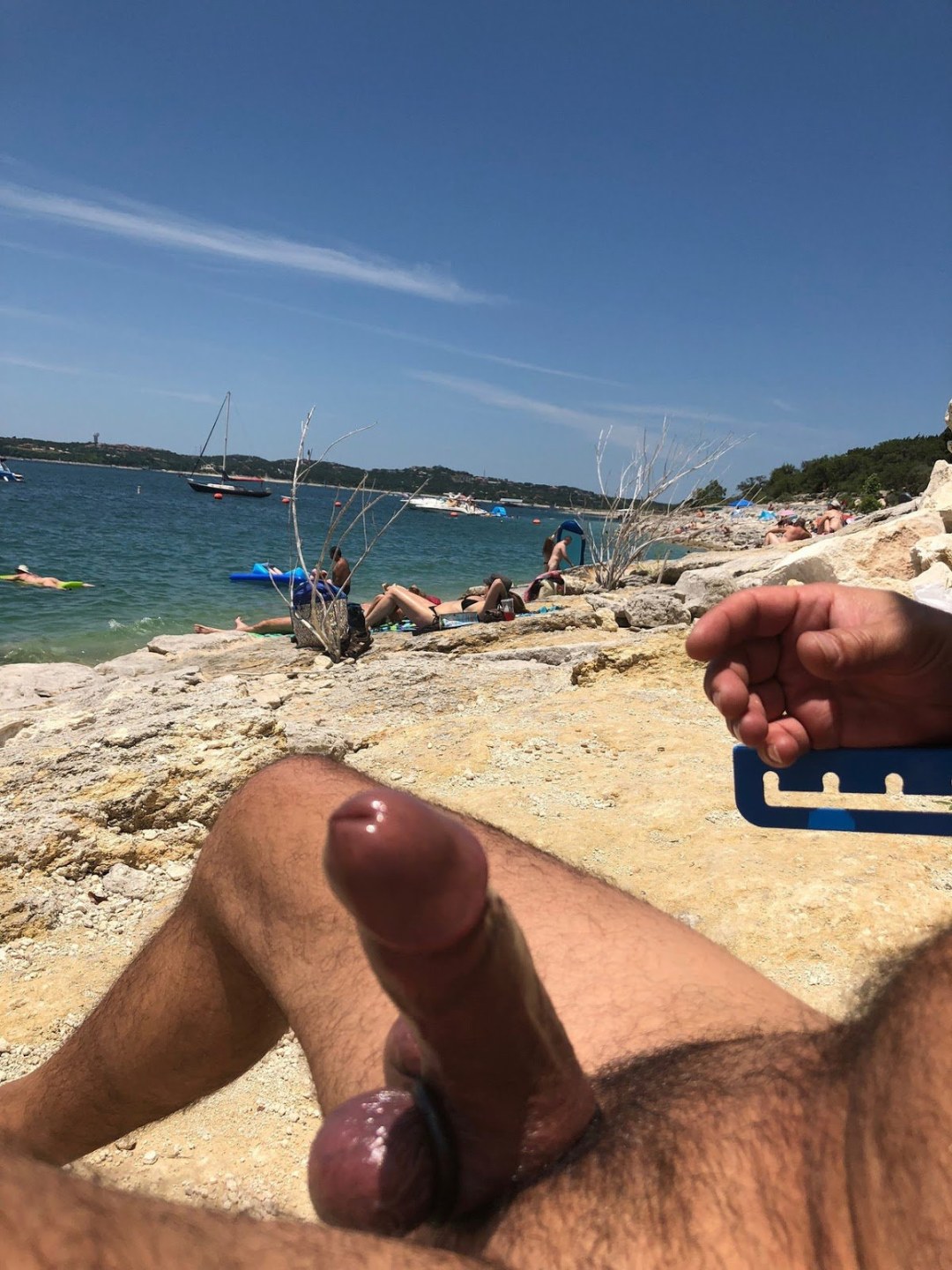 Erección no controlada en la playa