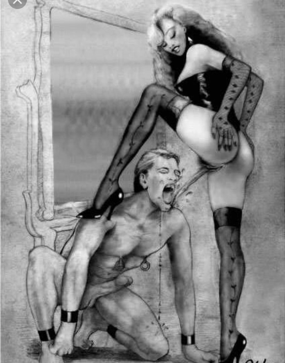 Dibujos femdom bdsm retro