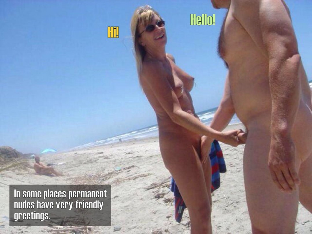 Miembro emocionado en la playa