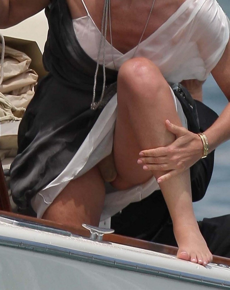 Actriz Sharon Stone sin bragas