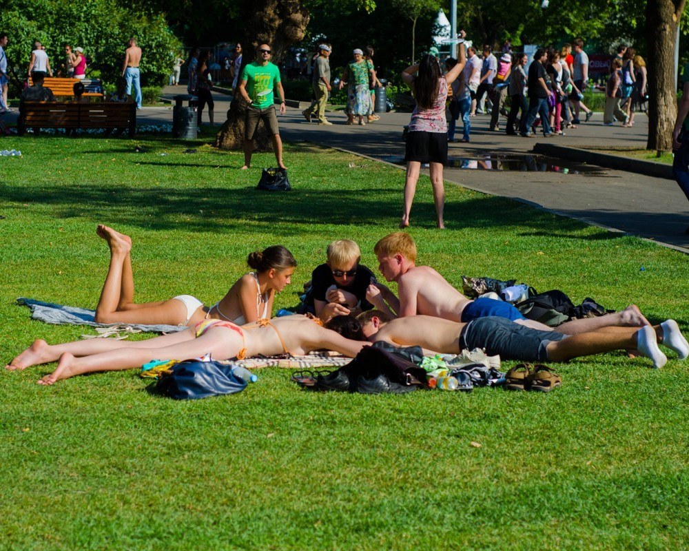 Sunbathe en la ciudad