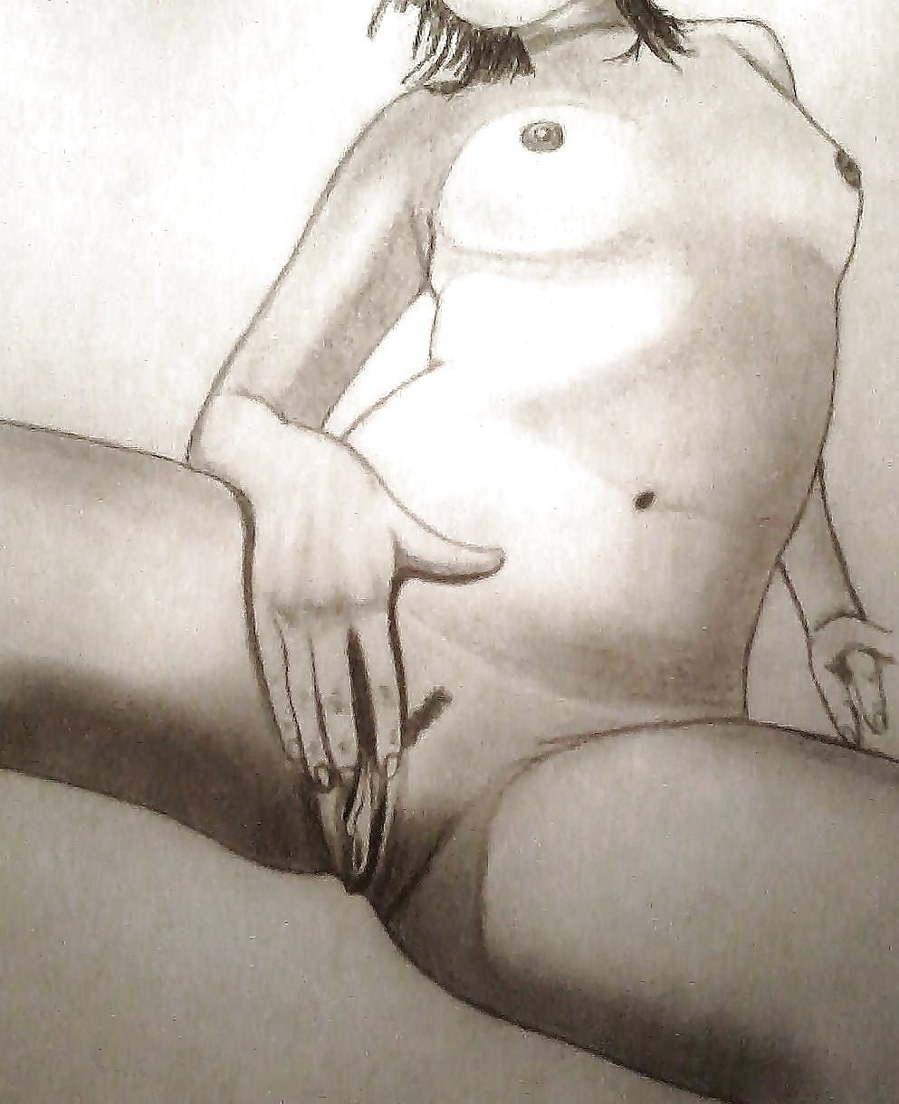 Masturbación femenina dibujada