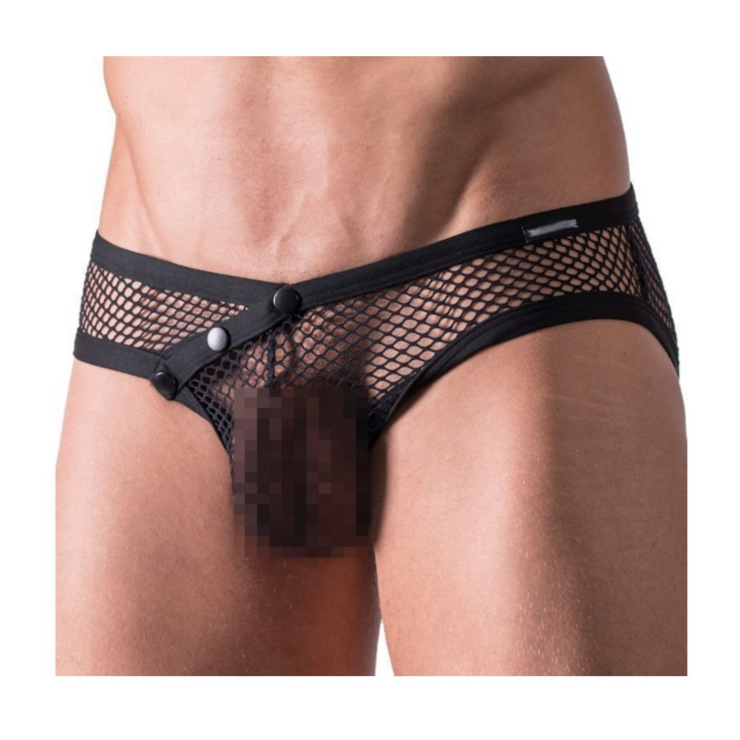 Bragas masculinas transparentes
